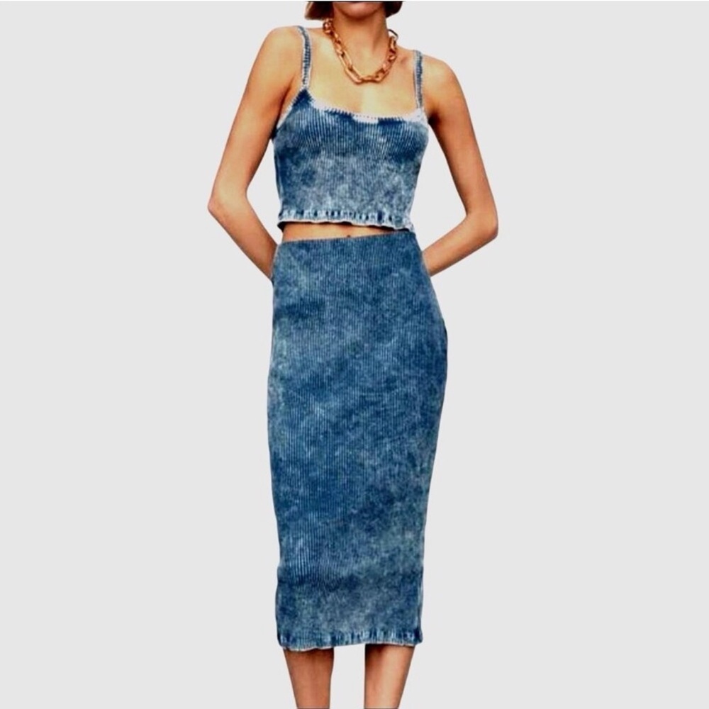 Zara | Stretchy 2-Piece Skirt Set